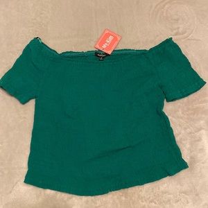Green Crop Top